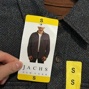 Jachs Black Button-Up Shirt jacket size S NWT